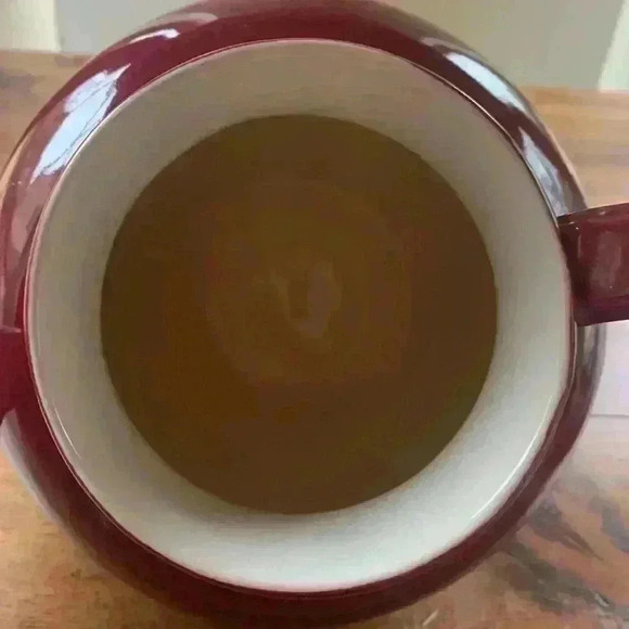 Vintage Red Wing Pottery Maroon Normandy Tea Pot - Picture 12 of 16